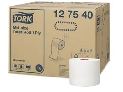 Tork Universal Compact Toiletrol 1-Laags 135 Meter T6 Recycled Wit