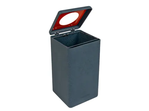 Circulaire Afvalbak BrickBin Plastic 65 Liter Grijs Oranje