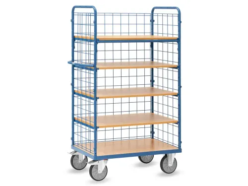 Etagewagen 8451-1 5 etages 600kg 1000x600mm RAL5007