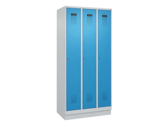 locker voor scheiding van kleding,HxBxD 1950x900x500mm,3vak