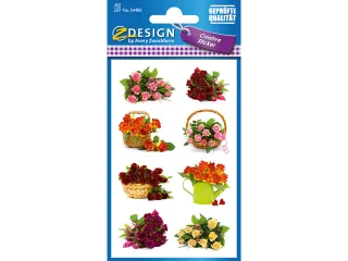 Papieretiket Z-design Creative pakje a 2 vel boeketten - 1