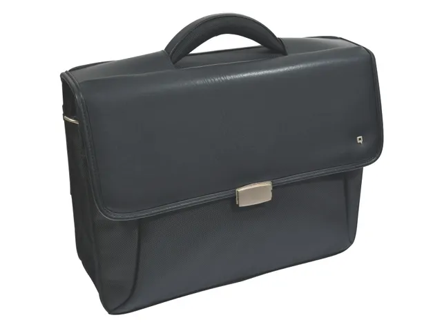 Aktetas met laptop compartiment 15 inch Zwart Polyester