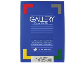 Gallery Witte Etiketten 99.1x33.9 mm Ronde Hoeken - 1