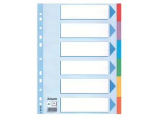 Tabbladen Esselte A4 11-Gaats Karton 6-Delig Kleur - 1