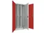verticale kast cil.slot HxBxD 1950x1000x600mm RAL7035 front RAL3000