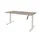 Slinger Bureau Zit-sta Wit Poot 160x80cm Blad Robson Eiken