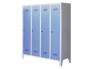 lockerkast v. kinderen,HxBxD 1600x1230x500mm,RAL7035,front RAL7016 - 1