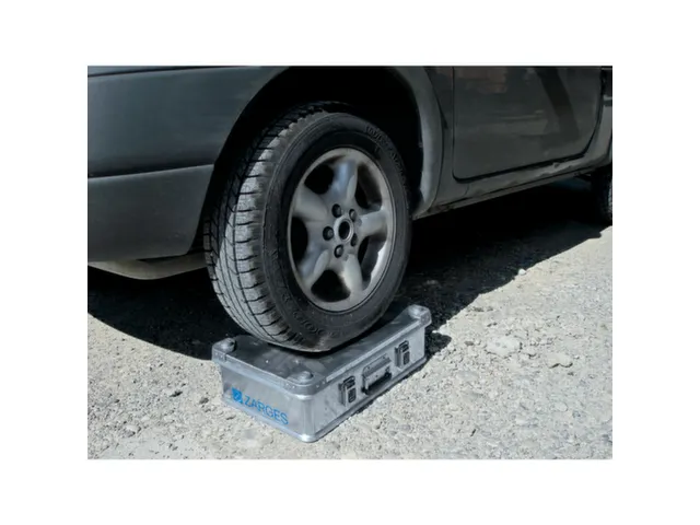 Transportkist Aluminium 60l 180x 400x 400mm Snapsluitingen Draaggrepen