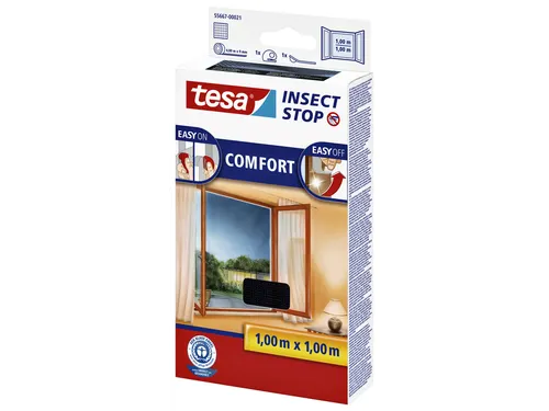 Insectenhor tesa Insect Stop COMFORT raam 1x1m antraciet