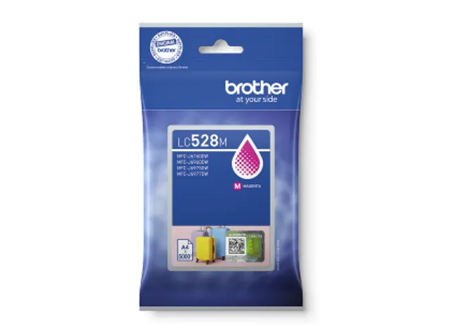 Inktcartridge Brother LC-528M rood 5.000 pagina's