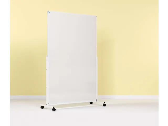 Dubbelzijdig Whiteboard 120x180cm Mobiel Emaille Wit Profiel