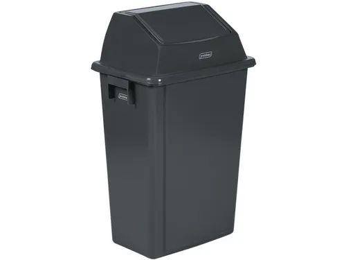 afvalbak,60l,HxBxD 735x460x333mm,wandmontage,romp PP grijs