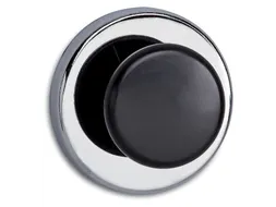 Magneet met knop MAUL Ø65mm trekkracht 12kg chroom/zwart