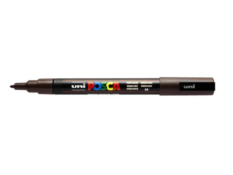 Verfstift Posca PC3M Fijne punt 0,9-1,3mm Donkerbruin