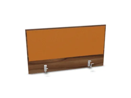 opzetpaneel bureau aanbouw achter NP-tiepolo nut BN3005-geel 1000mm