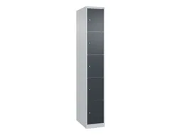 lockerkast HxBxD 1850x300x500mm 1x5vakken cil.-slot staand op vloer
