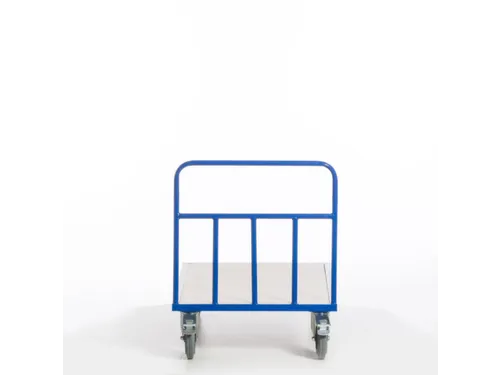 kopwandwagen,draagverm. 500kg,laadvl. LxB 1200x800mm,houtplaat,1wand