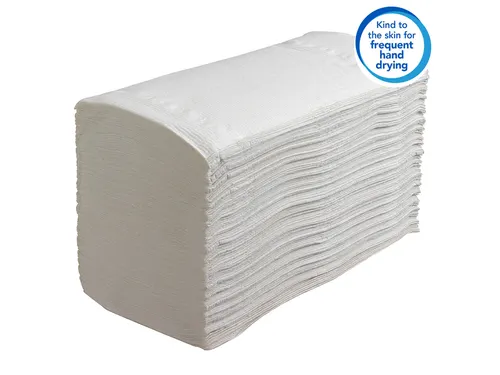 Handdoek Scott i-vouw 1-laags 21.5x31.5cm wit 15x212stuks 6663