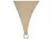 Voile solaire perméable triangulaire 5x5x5m Champagne