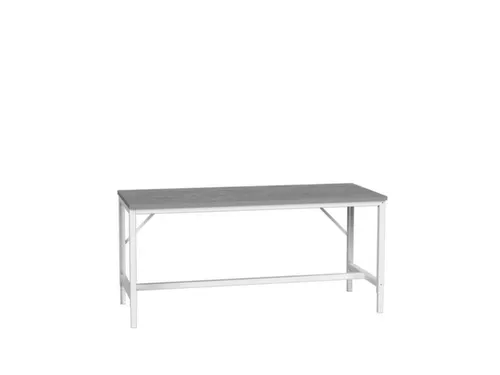 werkbank,HxBxD 780-930x2000x800mm,linoleumblad,4voeten,RAL7035