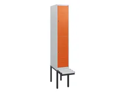 Dubbeldekse dekenkist,HxBxD 1950x300x815mm,1x2vak.,vak B 300mm