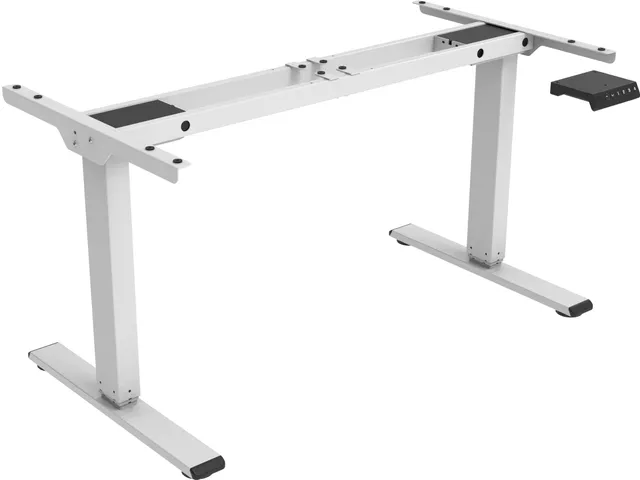 Elektrisch Verstelbaar Zit-Sta Bureau Frame Economy Wit 180Cm