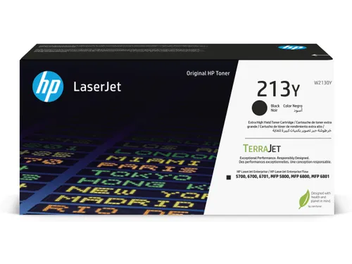 HP W2130Y 213Y Toner Zwart XXL Originele Tonercartridge