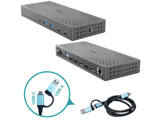 USB 3.0 / USB-C / Thunderbolt, 3x 4K Docking Station Gen 2 + Power Del - 1