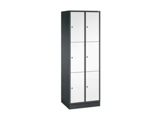 lockerkast,HxBxD 1950x620x500mm,2x3vakken,cil.-slot,sokkel - 2