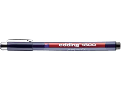 Fineliner edding 1800 zwart 0.25mm