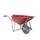 aluminium kruiwagen,90l,HxBxD 870x625x1430mm,HDPE-bak,rood,aluminium