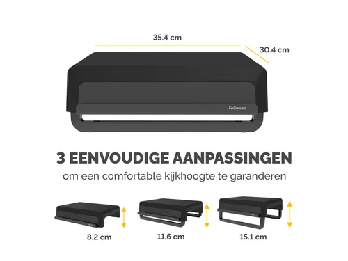 Monitorstandaard Fellowes Breyta zwart