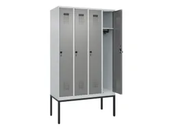locker,HxBxD 2120x1200x500mm,4vak,vak B 300mm,draaigrendel
