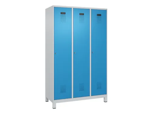 locker voor scheiding van kleding,HxBxD 1950x1200x500mm,3vak