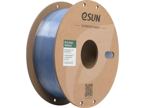 eSUN 3D printer Filament PLA-Clear 1,75mm Blauw Crystal 1kg