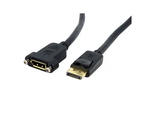 Panel Mount DisplayPort Kabel 1 Meter 4K x 2K DisplayPort 1.2 - 1