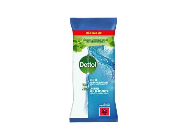 Desinfecterende doekjes Dettol hygiëne 80st | KantineSupplies.nl