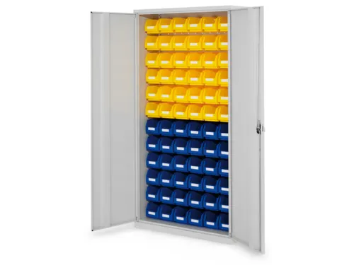 Rasterplan Bakkenkast Staalplaat 1950x1000x410mm Deuren V. Staalplaat