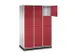 grootvolume-lockersysteem,RAL 7035/RAL 3003,HxBxD 1950x1220x600mm