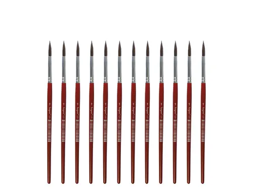 Penseel Kangaro Serie 120 rond Nr. 9 geitenhaar doos 12 stuks