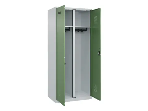 locker voor scheiding van kleding,HxBxD 1850x800x500mm,2vak