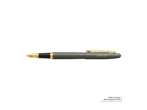 Balpen SHEAFFER VFM 9427 Glossy Light Gray met PVD Gold-Tone Trim