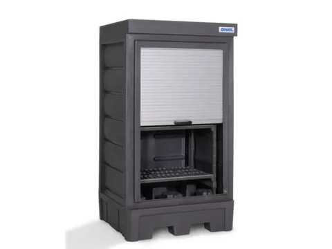 depot,v. aquatoxische/bijtende stoffen,HxBxD 2060x1140x1050mm,roldeur