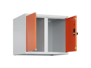 opzetkast,v. locker,2vak.,vak B 300mm,HxBxD 500x600x500mm,vleugeldeur - 2