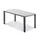 In hoogte verstelbaar bureau,HxBxD 680-760x1600x800mm,blad lichtgrijs
