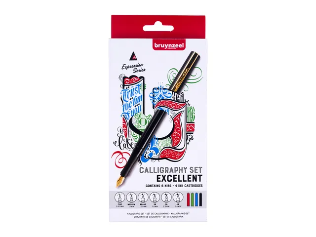Kalligrafiepen Bruynzeel luxe set 60344014