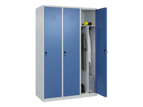 locker voor scheiding van kleding,HxBxD 1850x1200x500mm,3vak