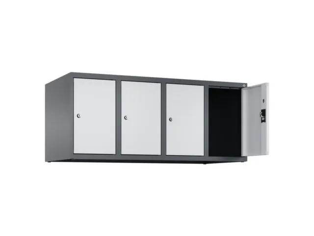 opzetkast,v. locker,4vak.,vak B 300mm,HxBxD 500x1200x500mm