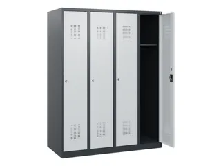 schoollocker,HxBxD 1530x1200x500mm,4vak,vak B 300mm,cil.-slot - 1