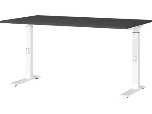 In hoogte verstelbaar bureau,HxBxD 680-910x1400x800mm,blad grafiet